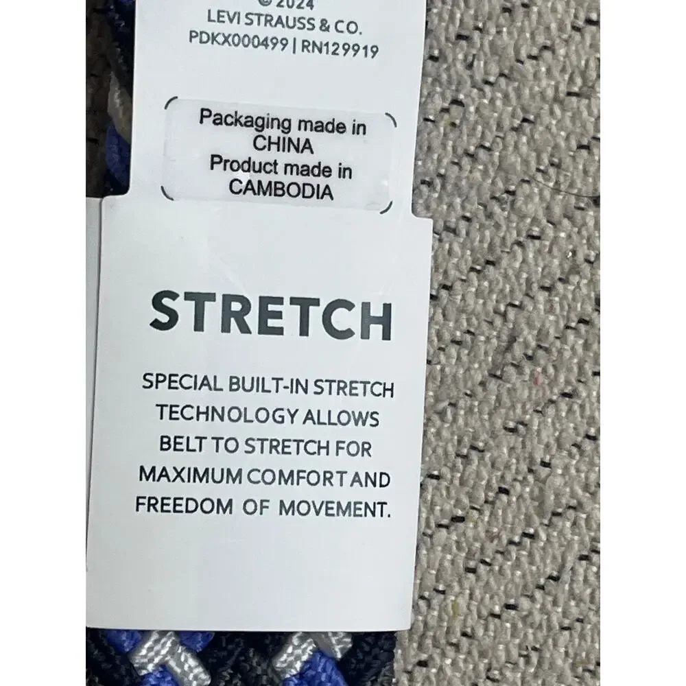 Dockers Stretch colorful braided belt,size XL (42-44), style:11DP030001,MSRP $34